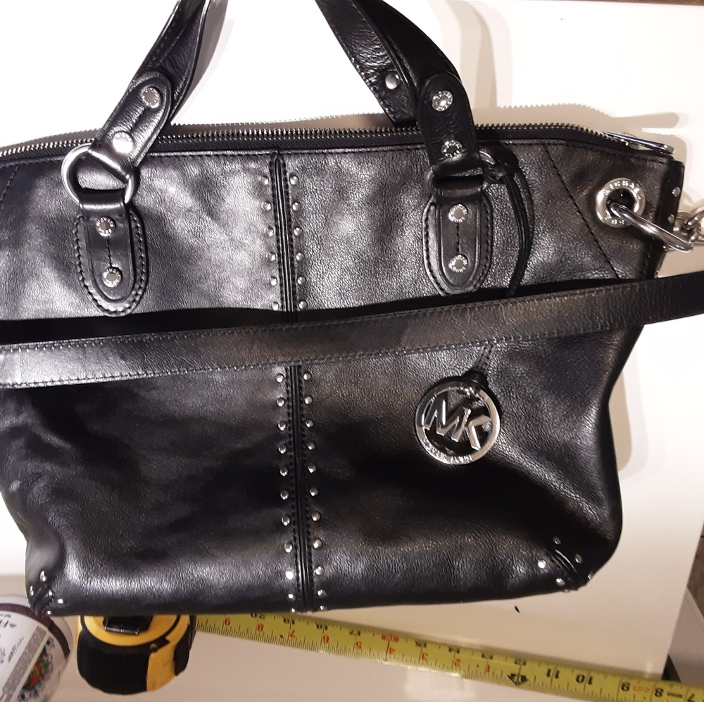 Authentic Black Leather Michael Kors
